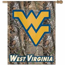 West Virginia Mountaineers 27-by-37-Inch Vertical Flag Real Tree