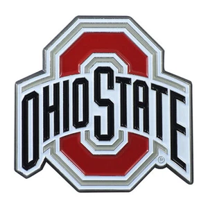 Ohio State University Farbe Metall Emblem 3"x3,2" - Bild 1 von 4