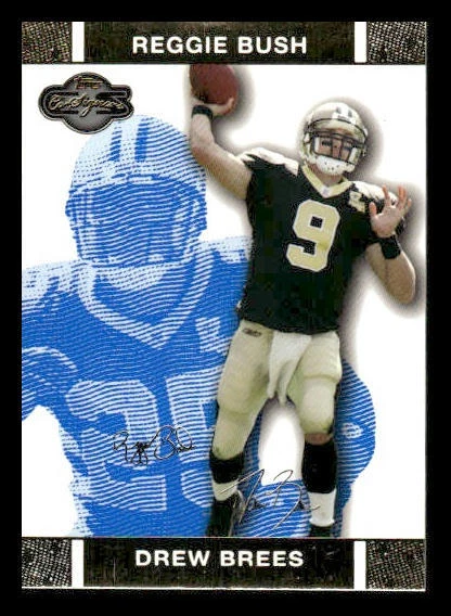 2007 Topps Co-Signers #11a Drew Brees / Reggie Bush /349 New Orleans Saints - Image 1 of 2