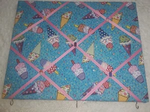 Cute Ice Cream/Popsicle Themed Memory Board with Matching Accent Buttons - Picture 1 of 2