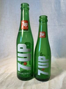 Pair Of Vintage 7UP Bottles - Picture 1 of 18