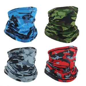 4 Pack Cooling Neck Gaiter Summer Face Cover Scarf Sun Uv Protection Balaclava - Picture 1 of 6