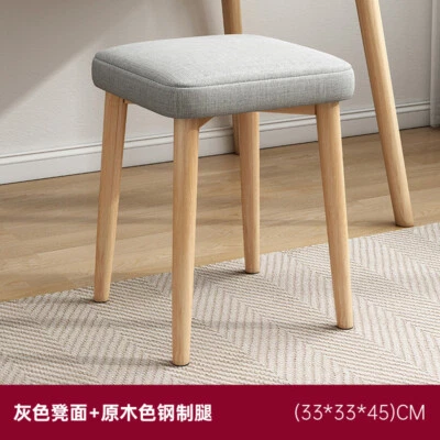 Household living room solid wood stools, stackable square stools, balcony chairs - Image 1 of 4