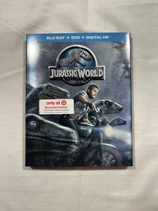 Jurassic World (Blu-ray + DVD + Digital Download) W/ Slip Cover Target Exclusive - Picture 1 of 8