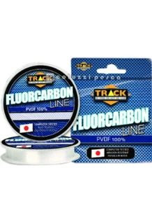 FILO FLUOROCARBON PVDF 100 % MADE IN JAPAN 50 MTRACK LINE PESCA LENZE RESISTENTE - Foto 1 di 1