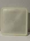 G1 Vintage Tupperware 514 Square 9 x 9 x 3 Storage Sheer Container Sheer Lid 515