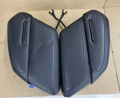 2013-2023 OEM Harley-Davidson FLFB Softail Fatboy Detachable Leather Saddlebags - Image 1 of 4