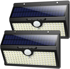 Pack 2 Luces Luz Solar Exterior Super Brillante 190 LED 3300 Lumens Impermeable - Imagen 1 de 9