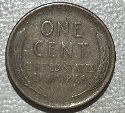 1952 Lincoln Wheat Cent with Reverse Error Weak Print US Mint Coin Cover