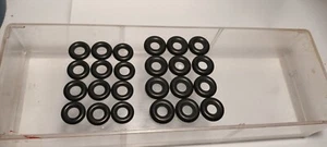 DINKY TOYS (24)12x2 TYRES, 15mm & 17mm SMOOTH BLACK, suit 50`s cars,vans, trucks - Picture 1 of 1