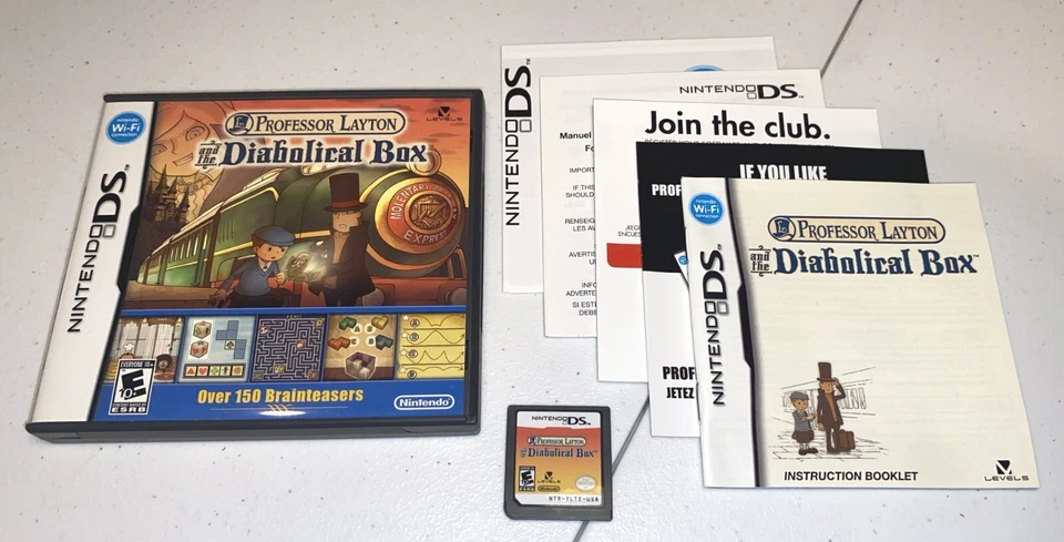 Professor Layton and the Diabolical Box - Nintendo DS Complete Free Shipping - Image 1 of 1