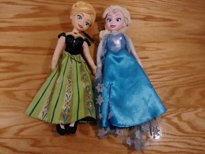 Disney Frozen Anna Doll 17"  Vinyl Face Plush + ELSA - Image 1 of 4