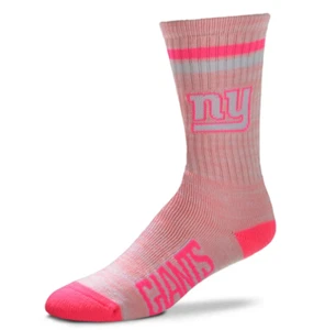 Calcetines de fútbol americano bonitos en rosa para damas Deuce Crew de los New York Giants - Imagen 1 de 1