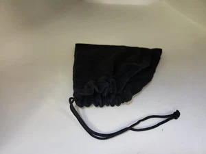 NEW 7 x 7 BLACK Drawstring Travel Bag Sack Felt Purse Pouch Draw String #U6 - Picture 1 of 5