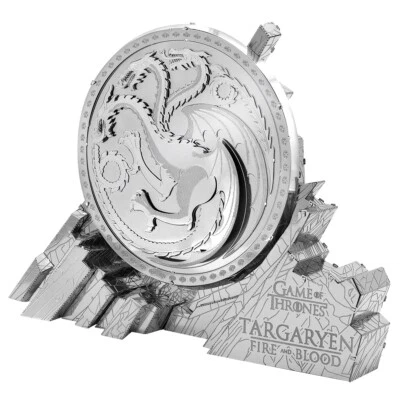 Fascinations Metal Earth ICONX Game of Thrones TARGARYEN SIGIL 3D Model Kit - Image 1 of 4