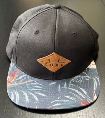 Gorra Rip Curl Surf Snapback pico plano ala floral diamante logotipo parche gorra nueva sin etiquetas Foto 1 de 4