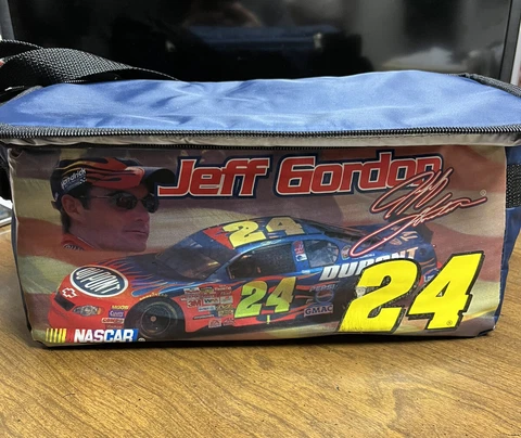 Vintage 1990s Jeff Gordon #24 Lunchbox Soft-Sided Cooler Bag Nascar Cover