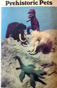 Butterick 5632 Sew Pattern Dino Dinosaur Plush Stuffed Animals Prehistoric Pets - Picture 1 of 4