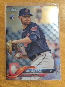 2018 Topps Chrome Update #HMT59 Shane Bieber RC Indians - Picture 1 of 1