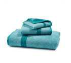Juliette LaBlanc Mingle 100% Cotton Reversible Yarn-Dyed Hand Towel - Teal
