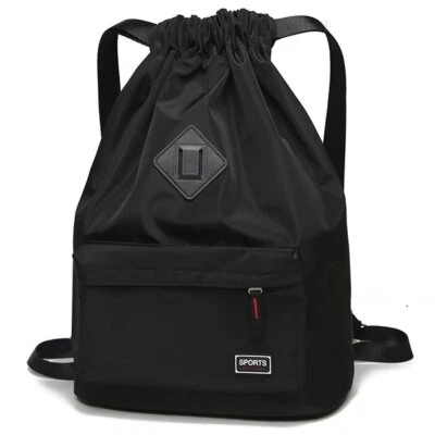 Bolsa deportiva impermeable con cordón mochila ligera para hombres y mujeres... Foto 1 de 4