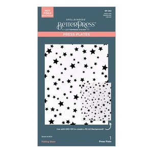 Placa de prensa Spellbinders - Colección Little Smiles - Falling Stars BP-262 - Imagen 1 de 4
