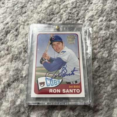 2005 Topps All Time Fan Favorites On Card Autograph Ron Santo SP 90 ChIcago Cubs - Image 1 of 4