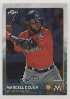 2015 Topps Chrome Marcell Ozuna #182 - Image 1 of 2