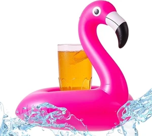 Getränkehalter Flamingo schwimmender aufblasbar, Cocktailhalter, Becherhalter - Picture 1 of 6