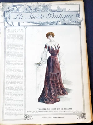 La Mode Pratique –26 March ,1904, No. 13 French Fashion Magazine. - Image 1 of 4