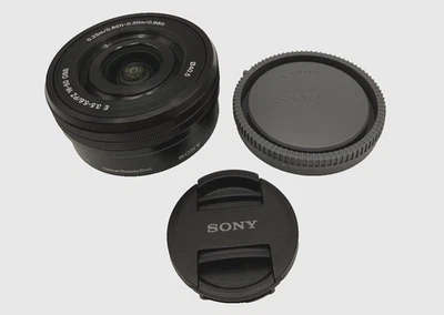 Sony E PZ 16-50mm f/3.5-5.6 OSS Lens For Sony E-Mount Cameras Black w/ F&R Cover - Image 1 of 4