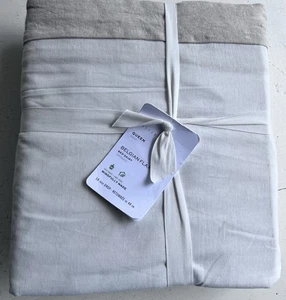 New Pottery Barn Belgian Flax Linen Bedskirt Queen Sz 18 In Drop - Picture 1 of 6