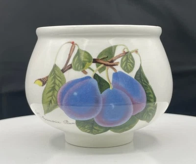 Pomona by PortMeirion No Lid Sugar Bowl 3-Sided Design Mixed Fruit 3” - Image 1 of 4