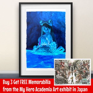 Tsuyu Asui Art by Kohei Horikoshi - 11x17" Print - My Hero Academia Boku No Hero - Picture 1 of 9