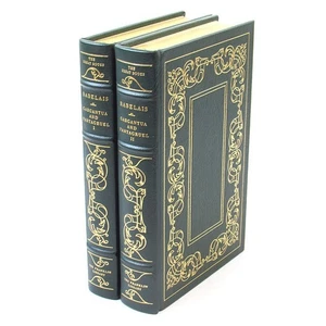 Gargantua & Pantagruel Rabelais (2-Vol Set) 1979 Franklin Library Leather - Picture 1 of 11