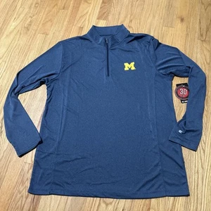 Michigan Wolverines Long Sleeve 1/4 Zip Jacket Size XL Colosseum Athletics NWT - Picture 1 of 12