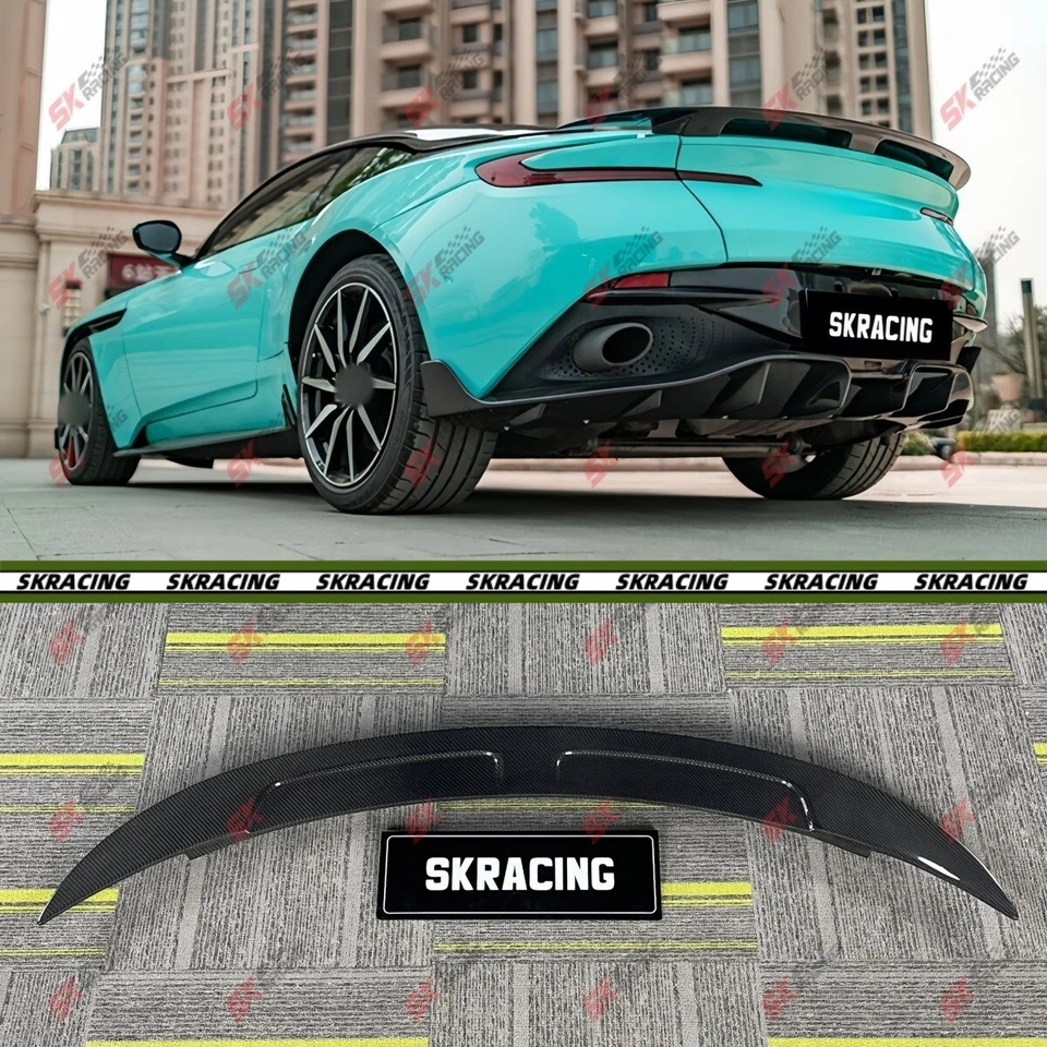 Forged Carbon/Carbon Fiber Rear Trunk Spoiler Wing For Aston Martin DB11 2017-23 - Image 1 of 4