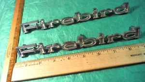 BM87 Pontiac Firebird Kotflügel Embleme Vintage 1967-9 #9796319 Firebird 400 HO - Bild 1 von 6