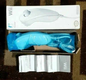 Caja abierta Nintendo WII Nunchuk blanca original OEM - Imagen 1 de 1