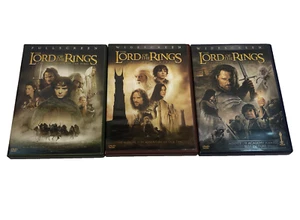 Lord of the Rings Trilogy DVDs Movies w/Special Feature Bonus Discs (6-Discs) - Picture 1 of 12