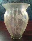 Antique Art Deco  Etched Replacement Glass Shade with Laurel & Butterfly Motif