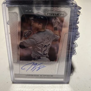 2013 Panini Prizm Jason Kipnis Prizm Autographs Insert Card #JK Cleveland - Picture 1 of 2