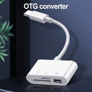 Portable USB C Card Reader for TF Camera Memory Card Typec USB Conversion - Zdjęcie 1 z 30