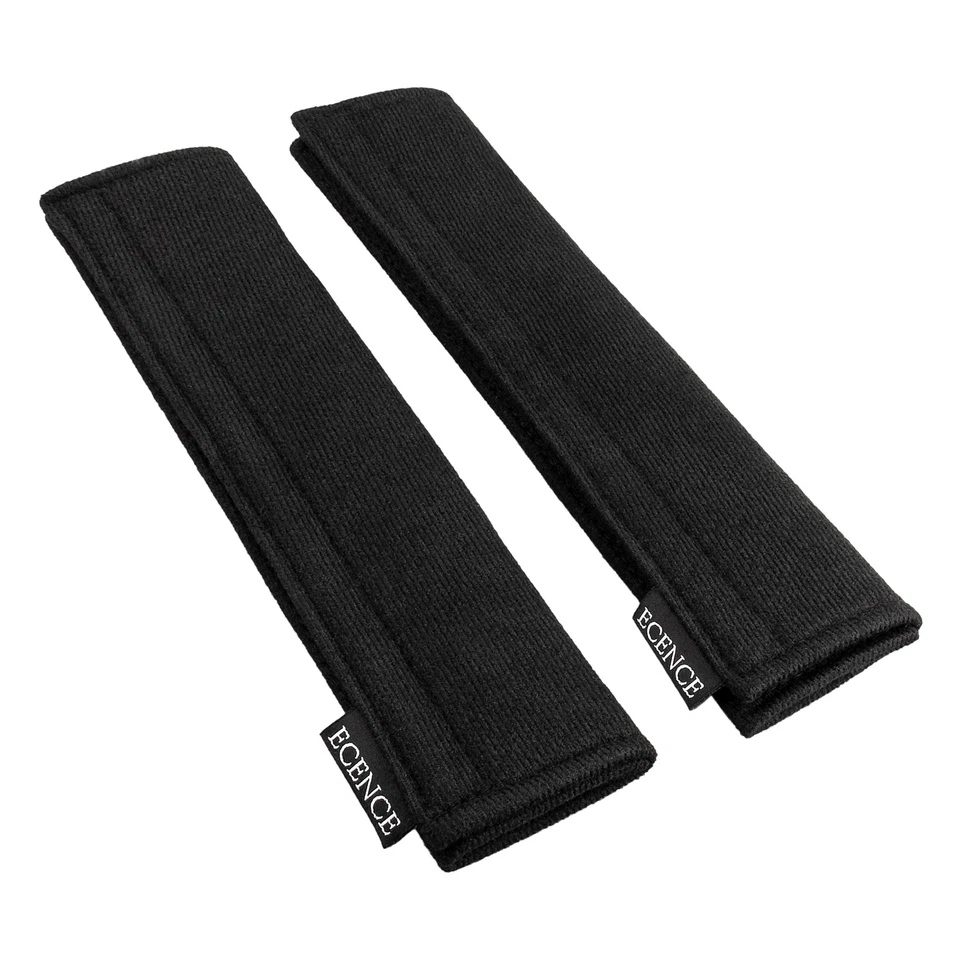 2x Gurtschoner Schwarz Sicherheitsgurt Gurtpolster Autogurt Gurtschutz Schoner - Bild 1 von 4
