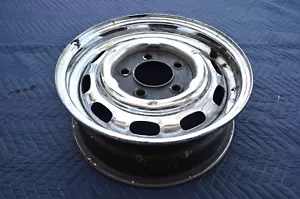 Porsche 911 Original Chrome Wheel, 5.5x15, KPZ, Date: 12/68, 901.361.022.20 - Picture 1 of 6