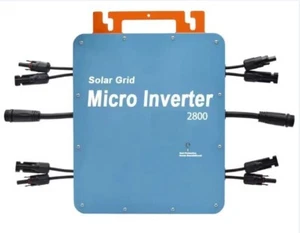 2800W Solar Grid Tie Micro Inverter, 120/240Vac GridOutput, 18-60Vdc Solar Input - Picture 1 of 9