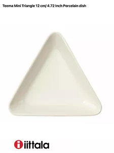Iittala Teema weiß Dreieck Schale Mini Kaj Franck’s Porzellan 12 cm/4,72 Zoll NEU - Bild 1 von 11