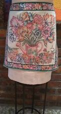 Handmade Half Apron Homemade with Upcycled Linens- Fits Lge to 2XL