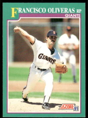 1991 Score #635 Francisco Oliveras - Image 1 of 2