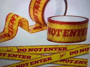 4 Rolls 2 inch x 82 ft Halloween Decorations Scary Do Not Enter Tape Askill New - Picture 1 of 6